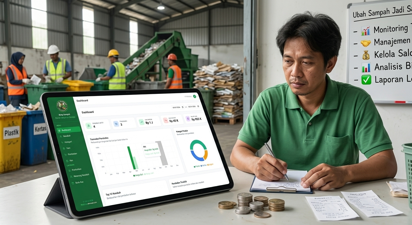 Bang Sampah Dashboard Mockup